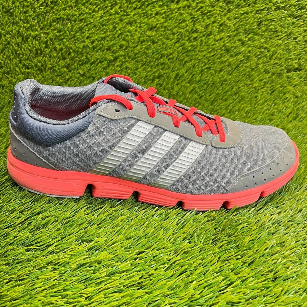 Adidas Breeze Womens Size 11 Gray Pink Athletic Running Walking Shoes Sneakers